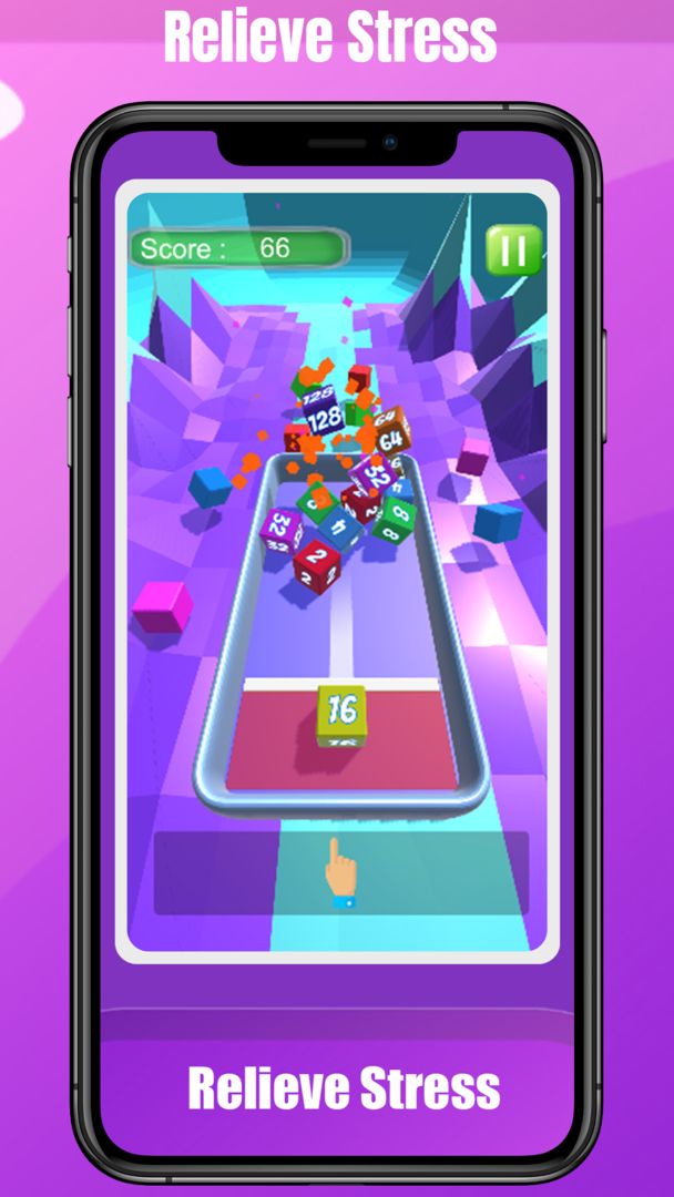 Chain Cube 2048 : Shooter screenshot game