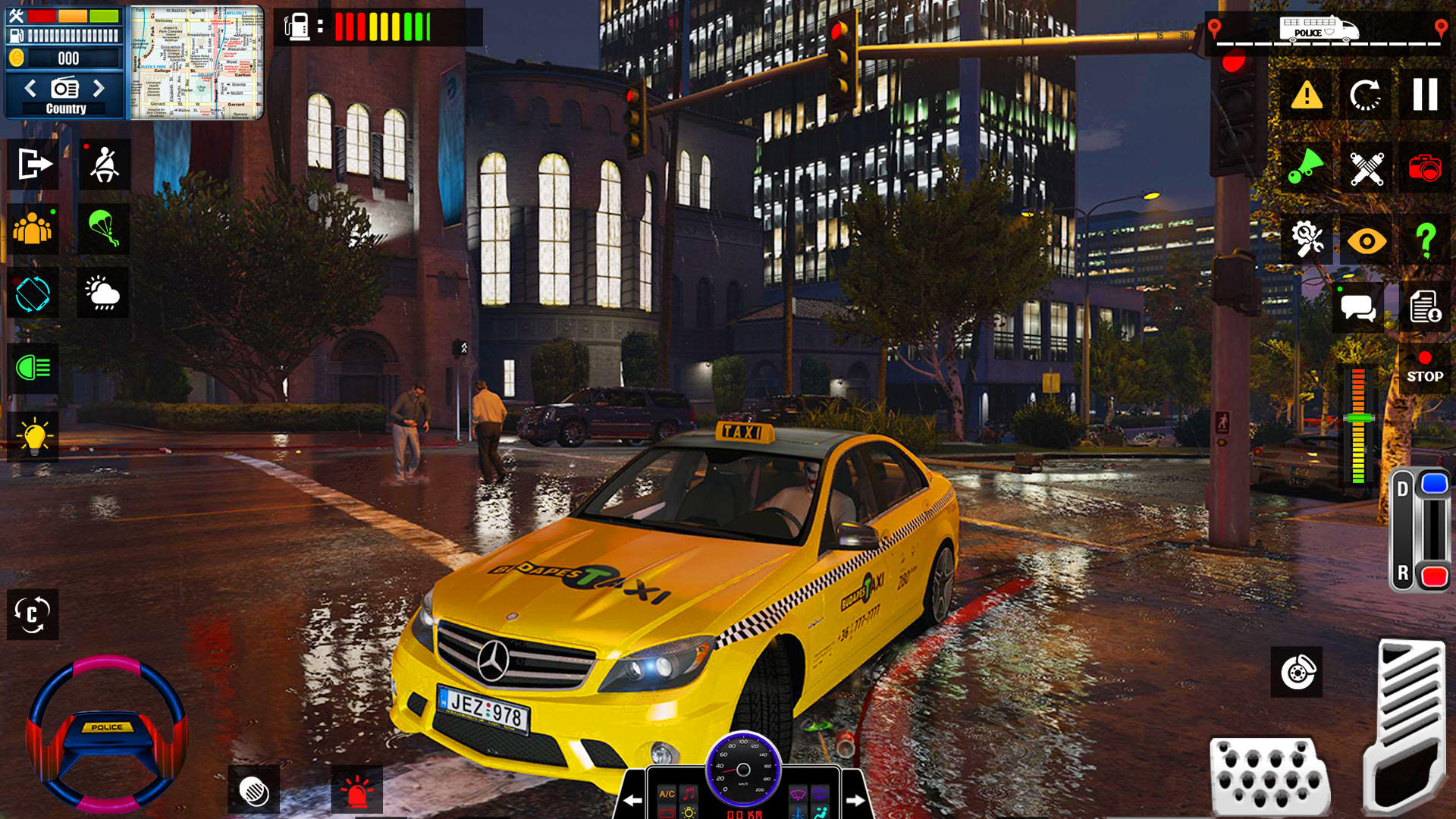 US Taxi Game 2023: Taxi Games Game Screenshot