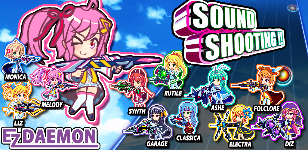 Banner of SOUND SHOOTING!! - Rhythm Action & 2D Shooter 1.26