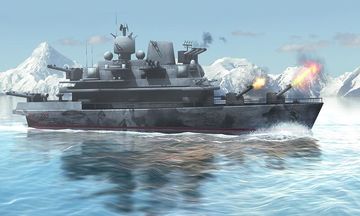 Naval Fury: Warship 3D Game Screenshot