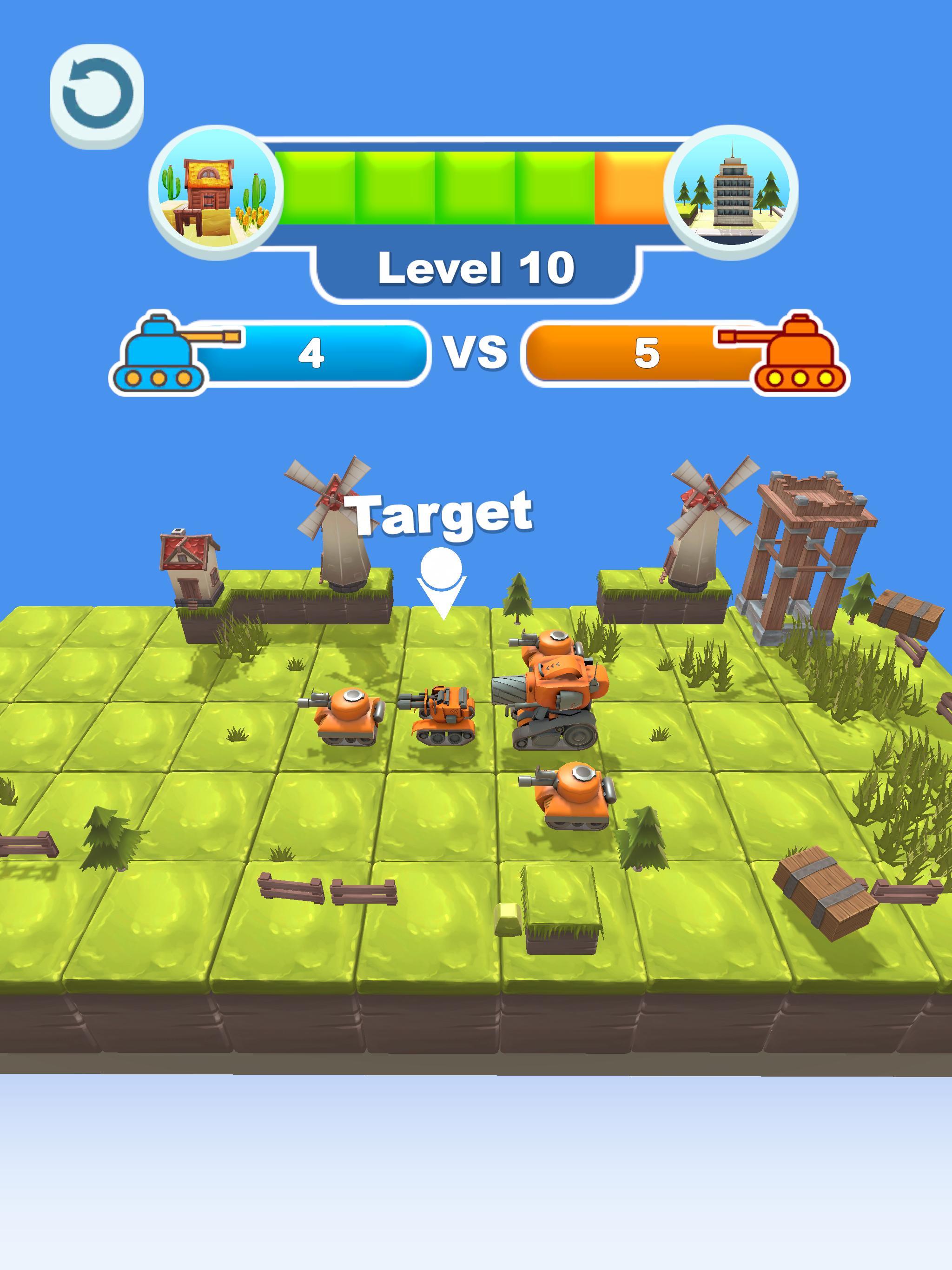 Merge Tank Master Game Screenshot