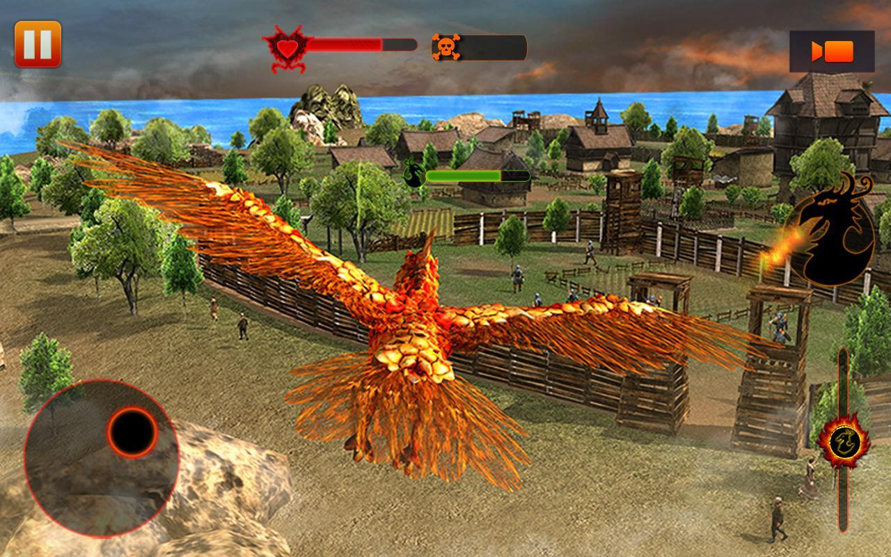 Angry Phoenix Revenge 3D Game Screenshot