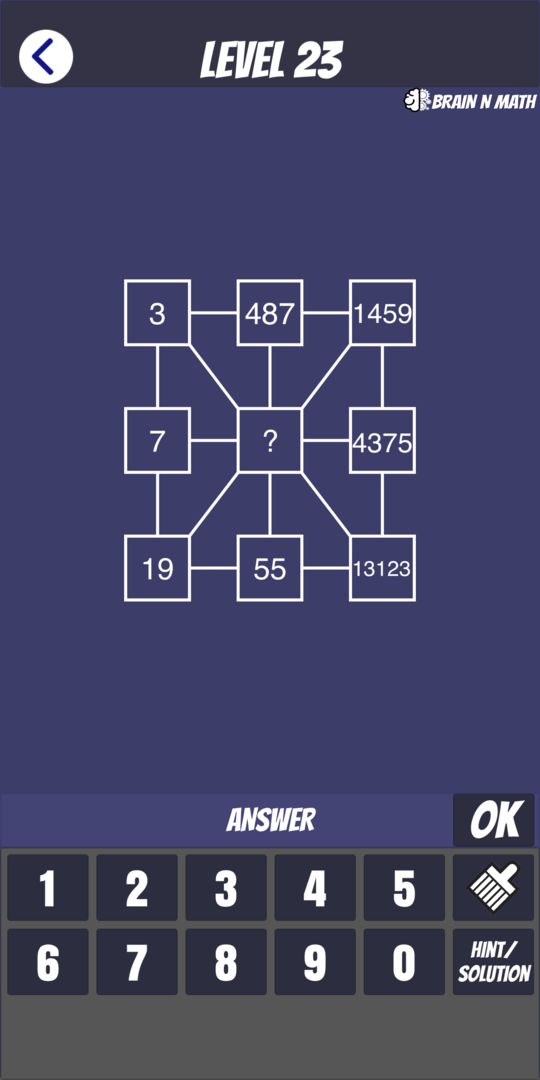 Screenshot of BRAIN N MATH | Math Game and logic puzzle