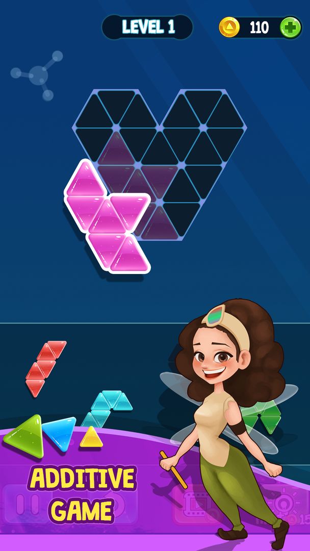 Triangle Tangram Brain Block Puzzle ภาพหน้าจอเกม
