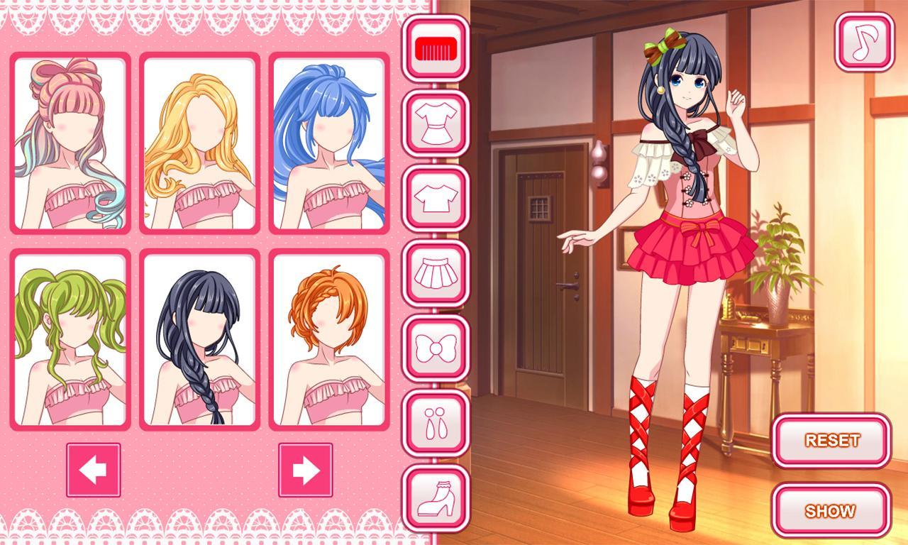 Anime dress up game ゲームのスクリーンショット