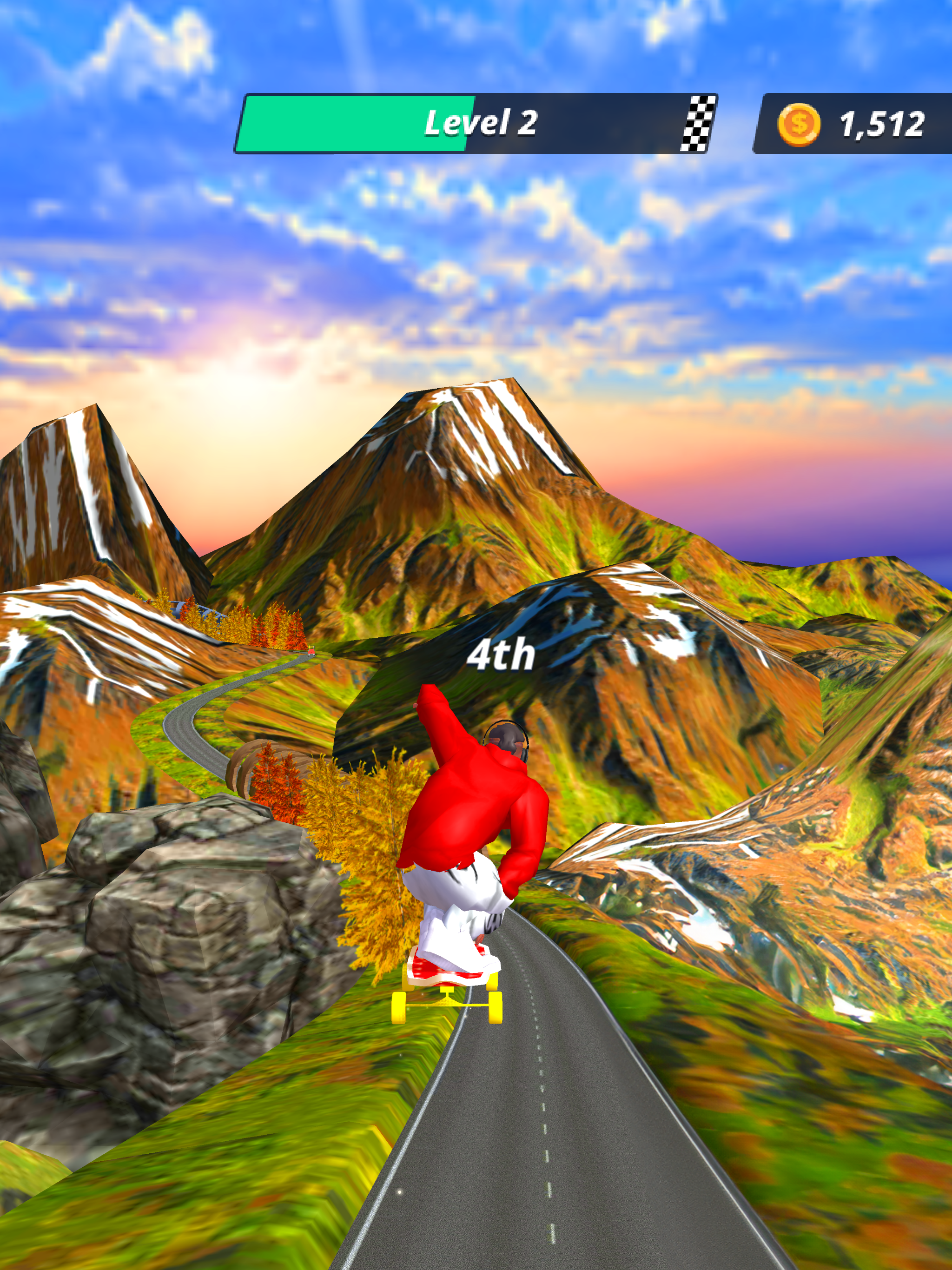 Downhill Racer Game Screenshot