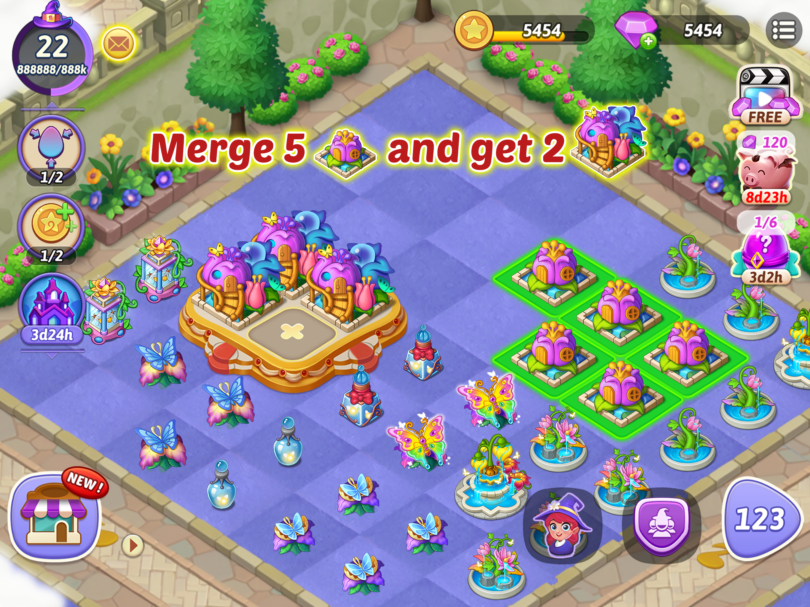 Screenshot of Merge Witches-Match Puzzles