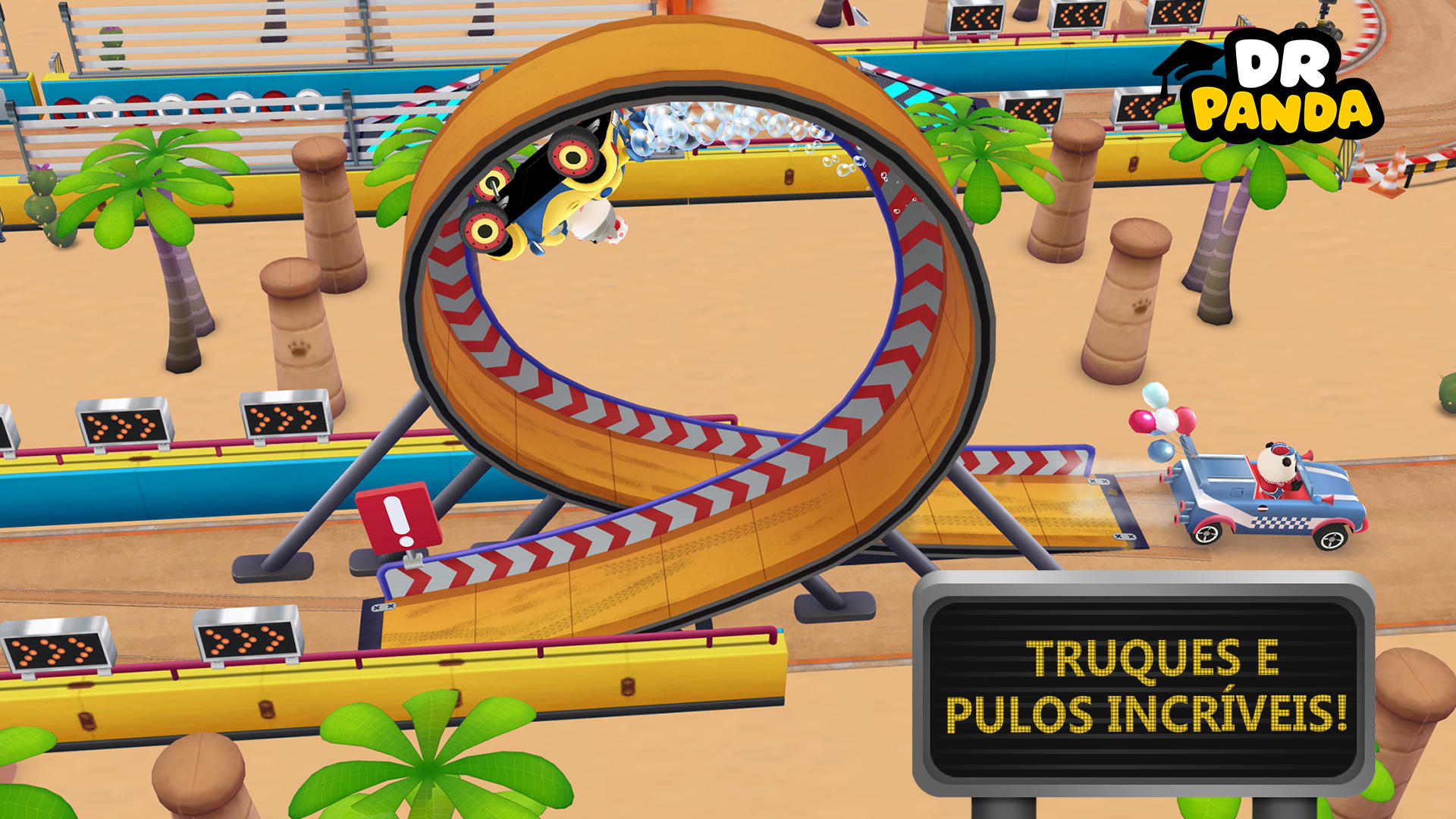 Captura de Tela do Jogo Dr. Panda Racers