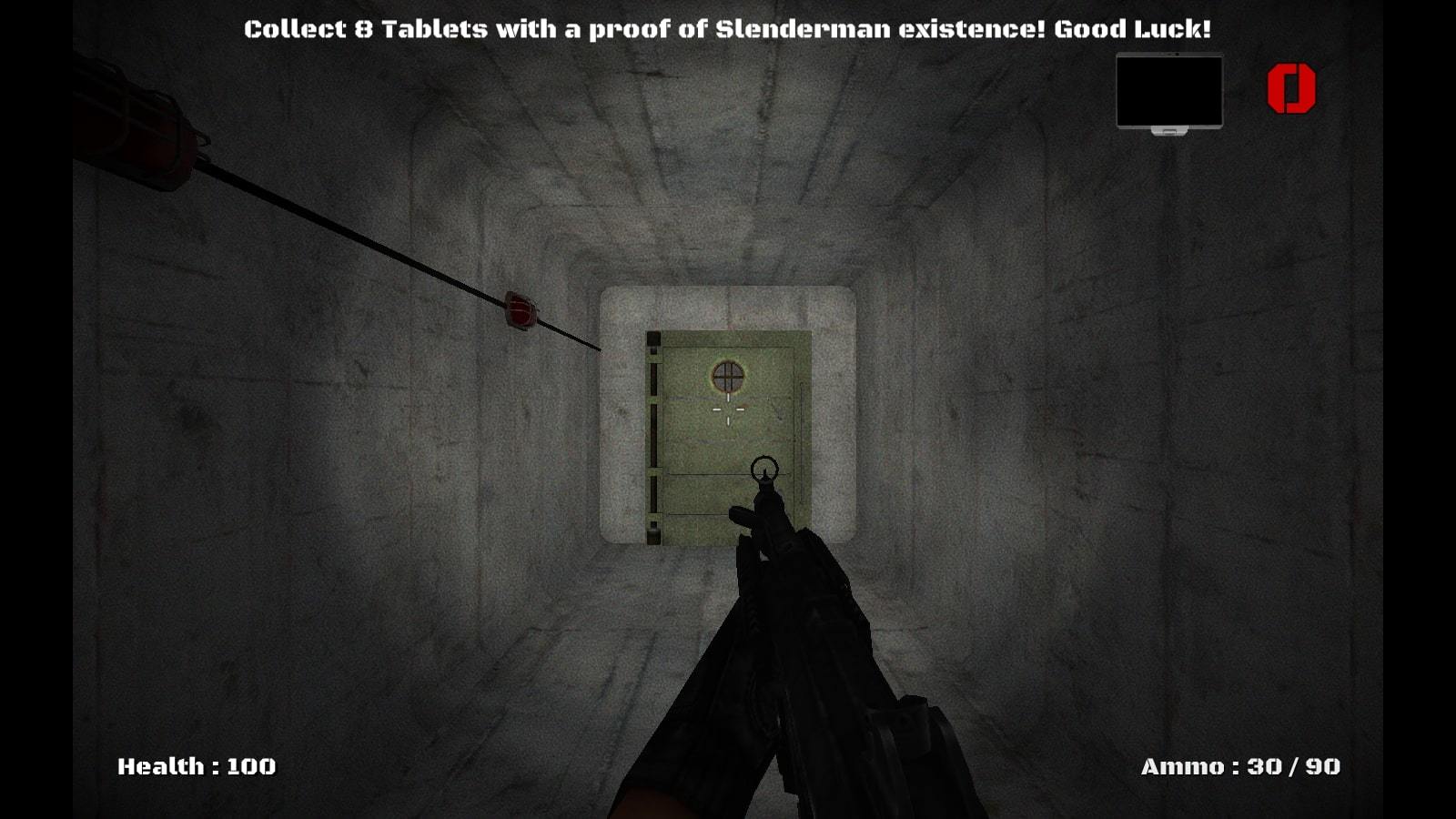 Slenderman Must Die Game Screenshot