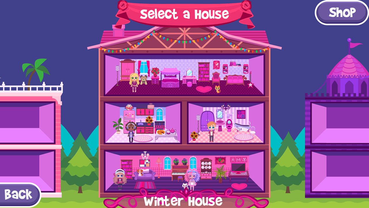 iDollhouse Game for Kids Game Screenshot