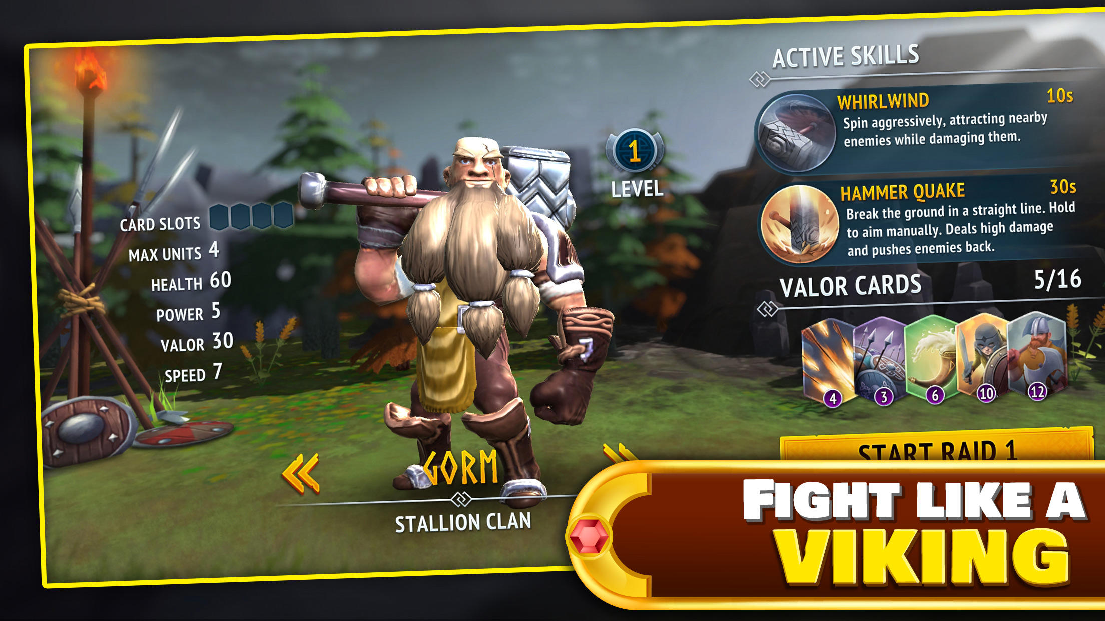 Viking Raid Game Screenshot