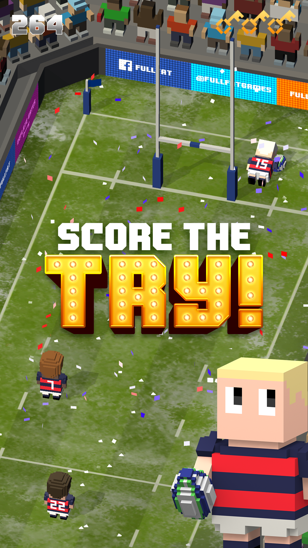 Скриншот игры Blocky Rugby