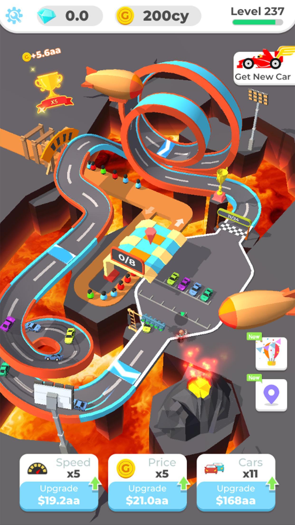 Screenshot 1 of Trò chơi Tycoon-Car Đua xe nhàn rỗi 1.8.4