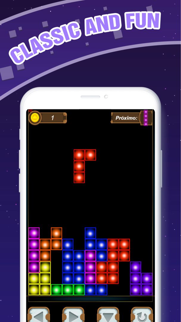 Screenshot of Classic Tetris - Free Block Puzzle Arcade Game
