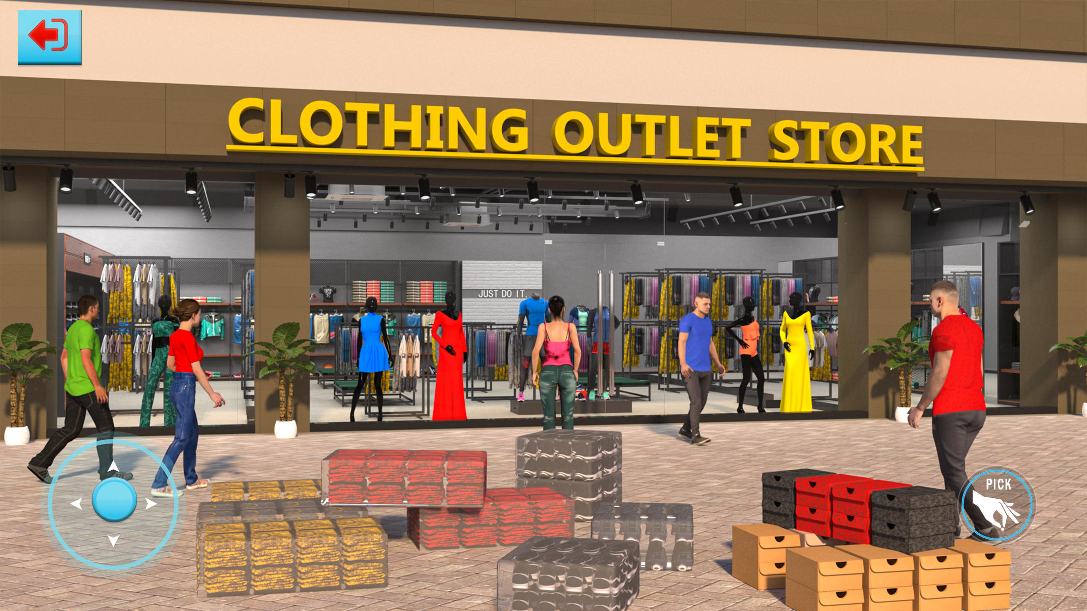 Clothing Store Game Simulator Game Screenshot