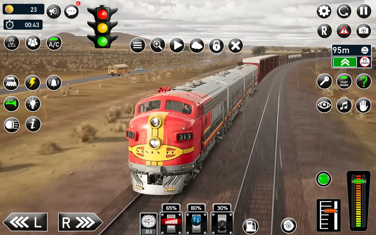 Railway Train Game Simulator ภาพหน้าจอเกม