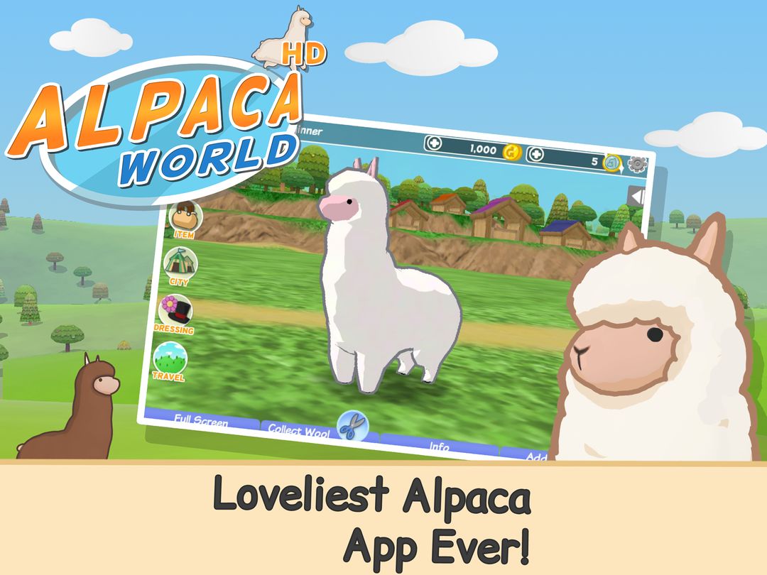 Screenshot of Alpaca World HD+