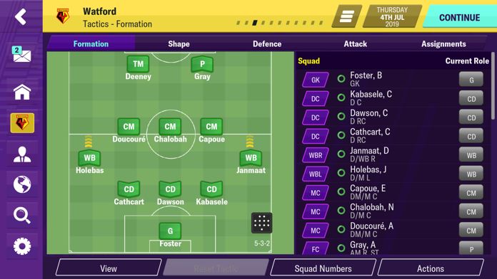 Screenshot of Football Manager 2020 Mobile