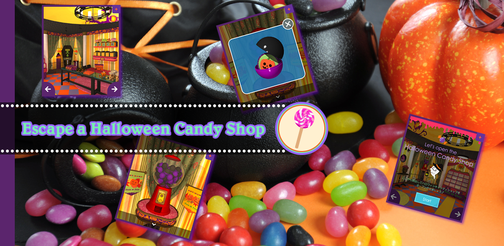 Banner of Escapar de una tienda de dulces de Halloween 1.1