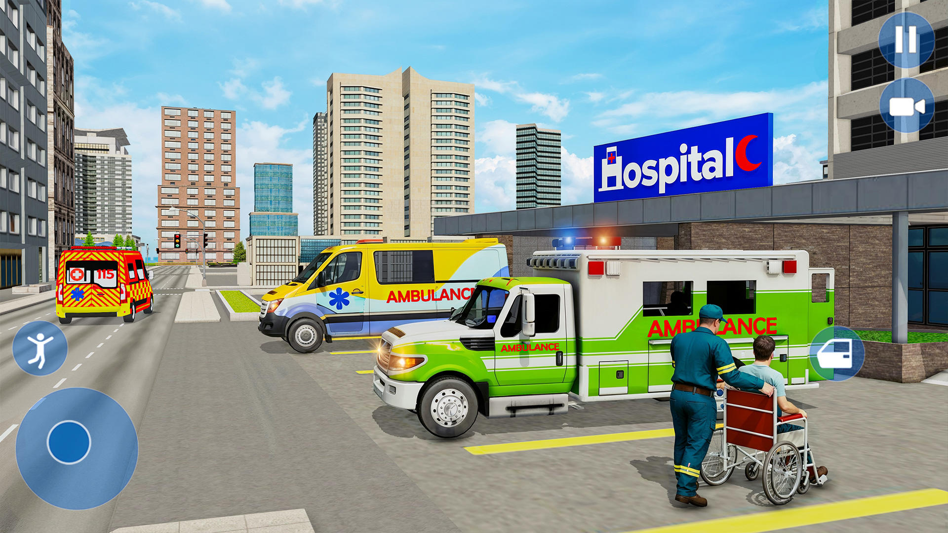 救急車レスキュードクター3D ゲームのスクリーンショット