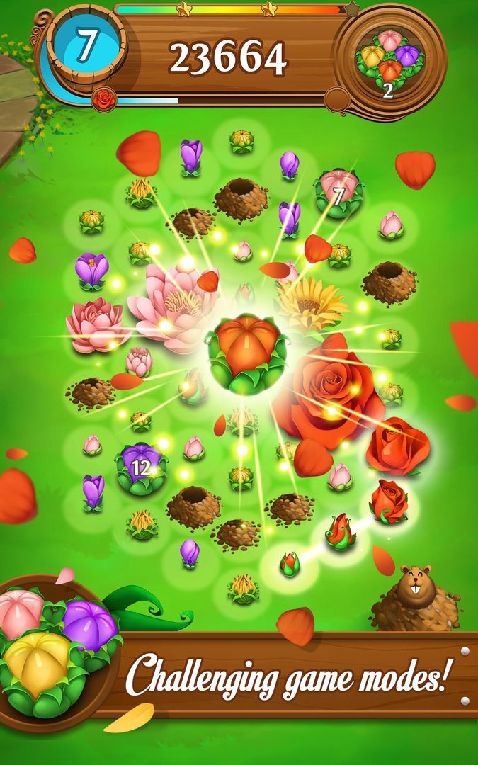 Screenshot of Blossom Blast Saga