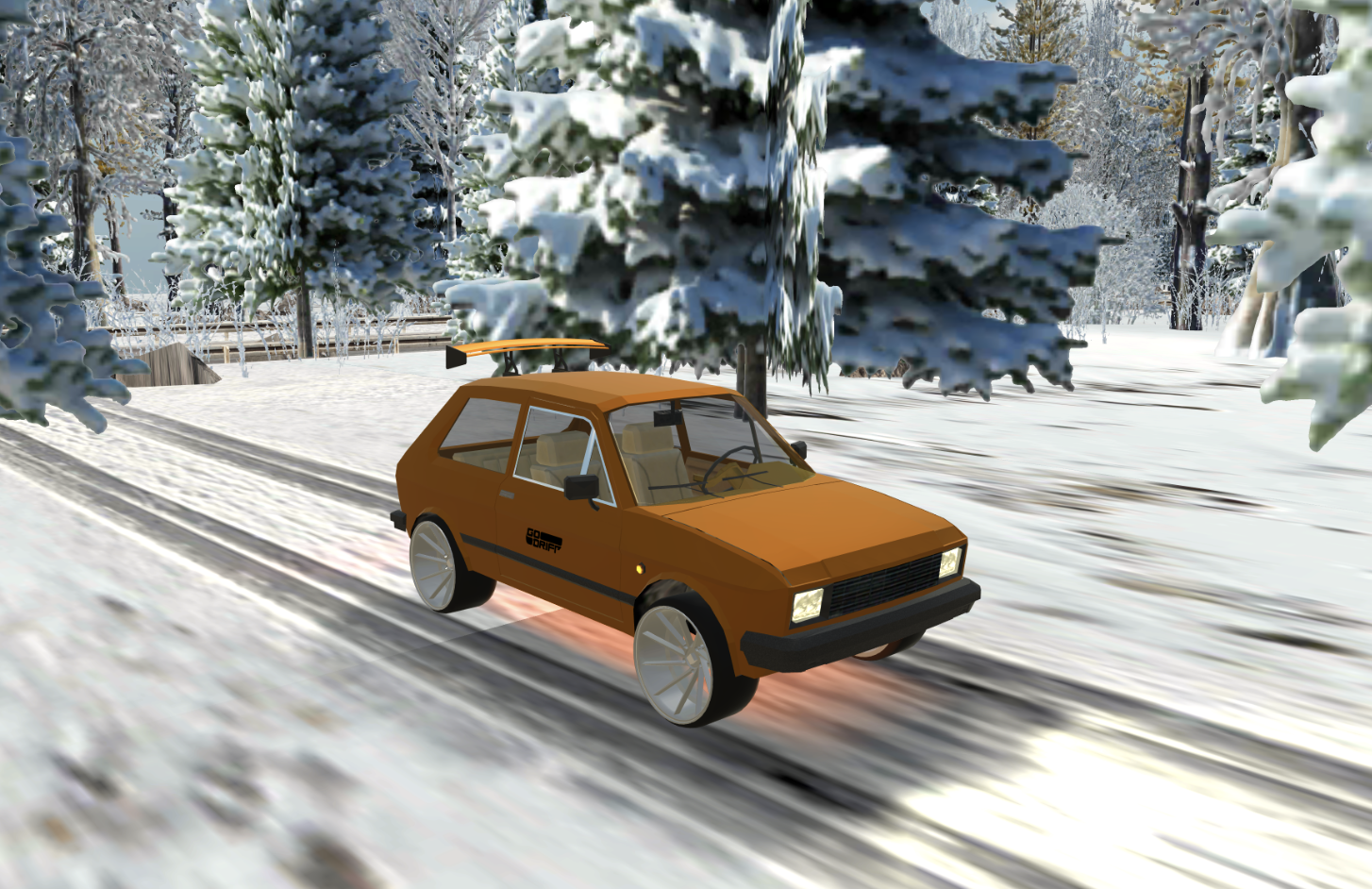 Скриншот игры Snow Car Driving Simulator