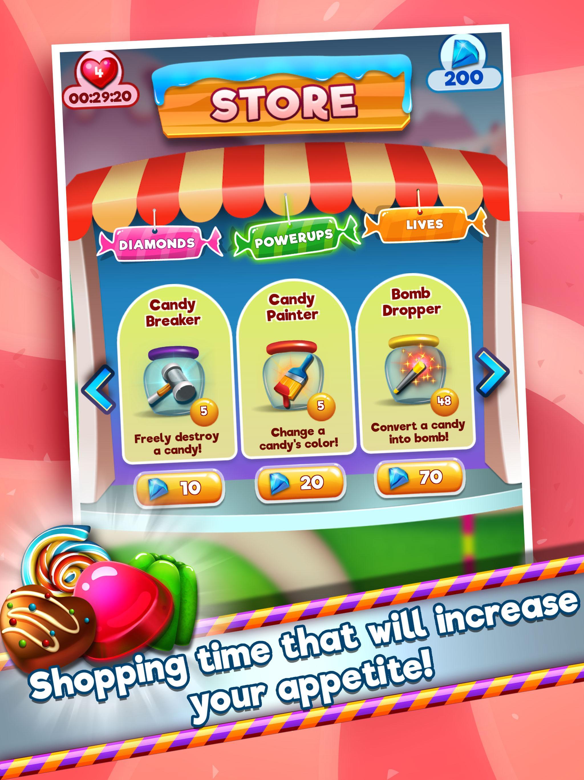 Goober Candy Craze! Match-3! Game Screenshot