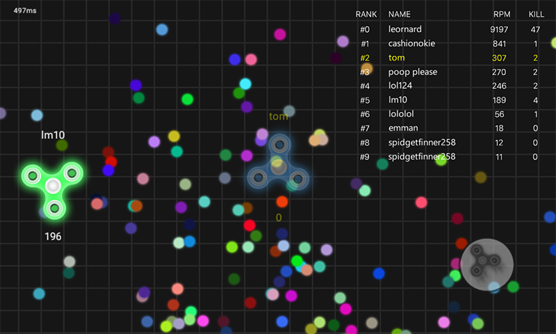 Spinz.io Neon Game Screenshot