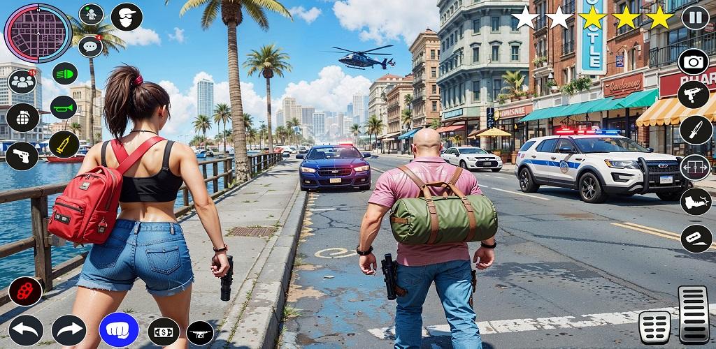 Banner of Gangster Police Crime City 