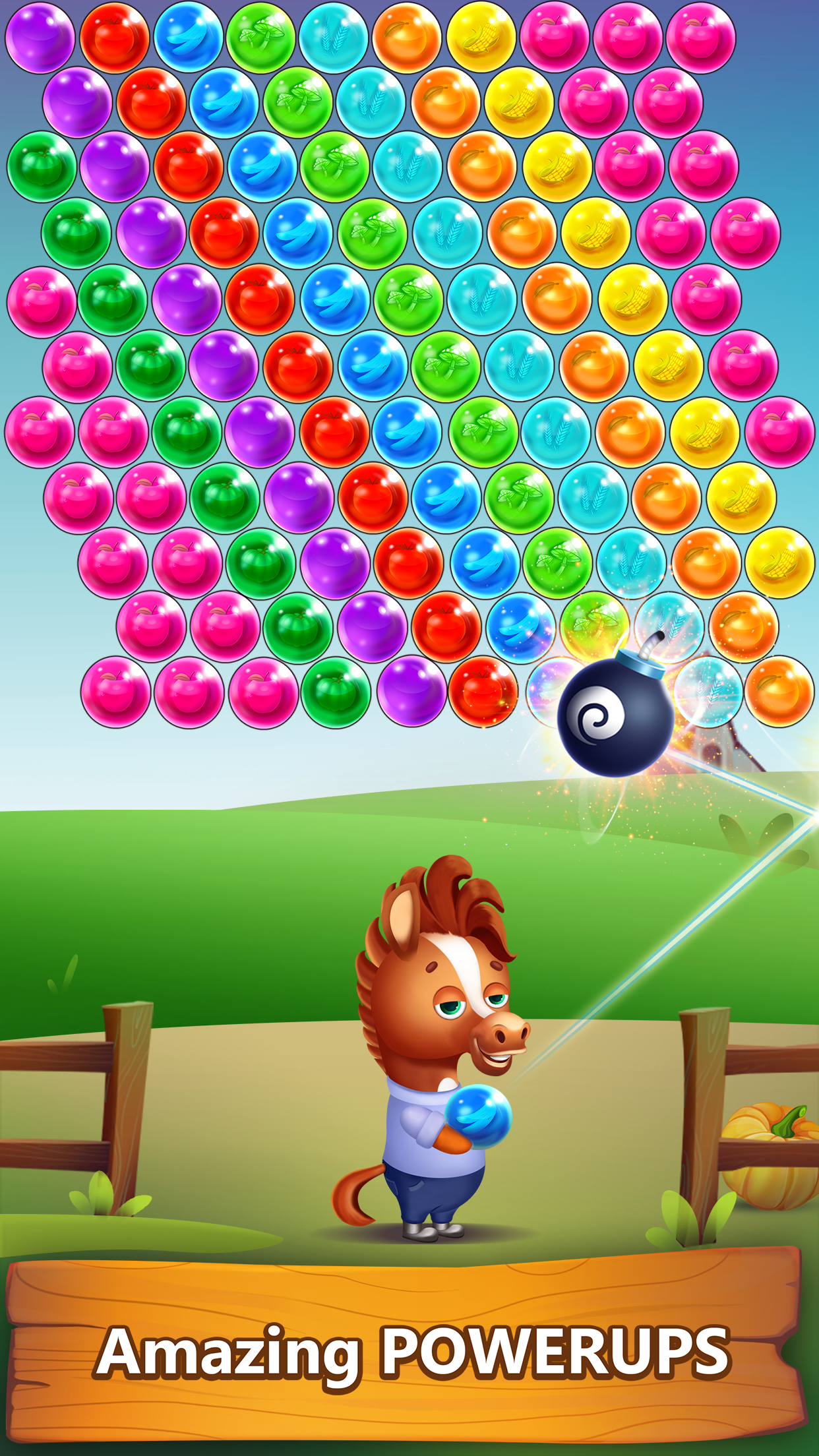 Farm Pop : Bubble Shooter 2025 Game Screenshot