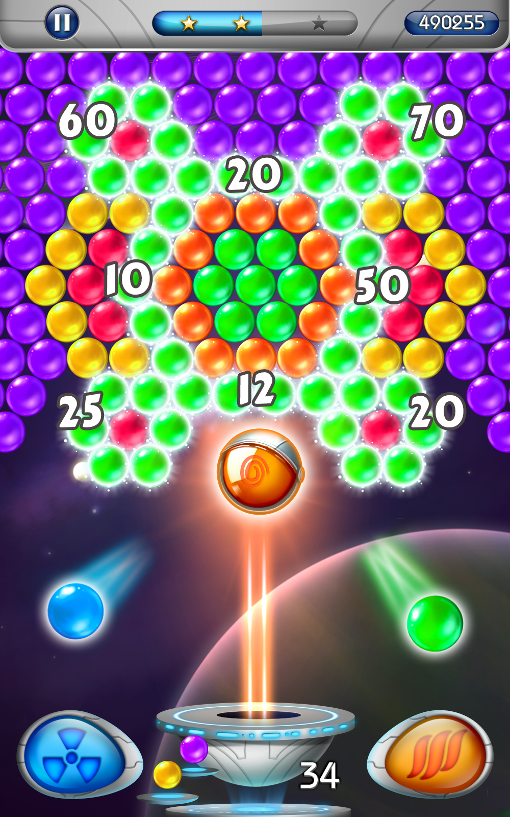 Universe Bubble Game Screenshot