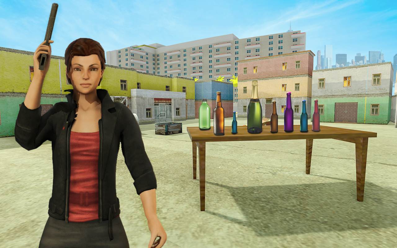 Crazy Bottle Shooter Pro Game Screenshot