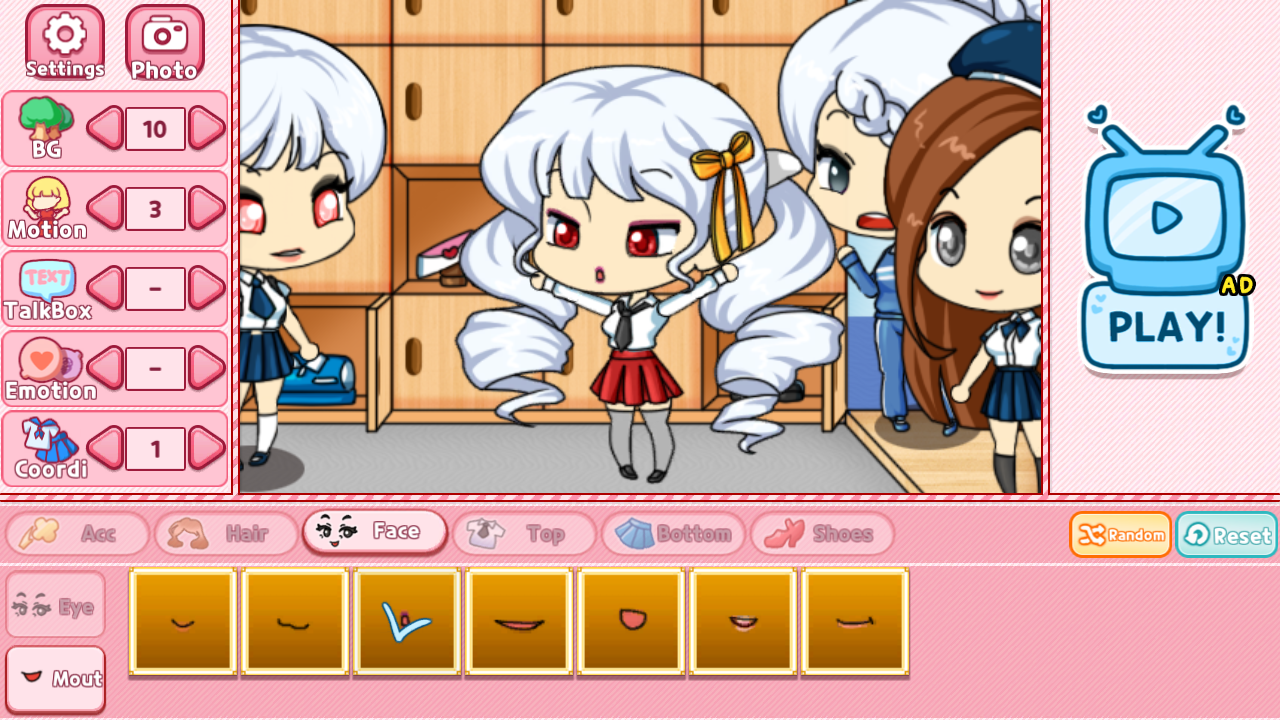 Cuplikan Layar Game School Pretty Girl2 : dress up