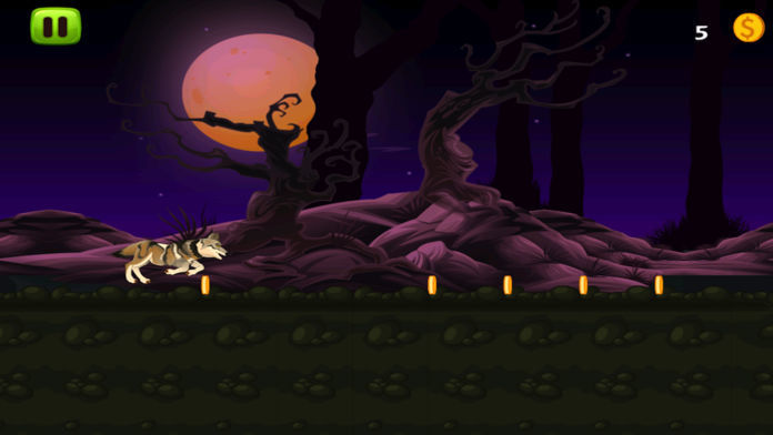 Screenshot of A Wild Wolf Moon Run Adventure