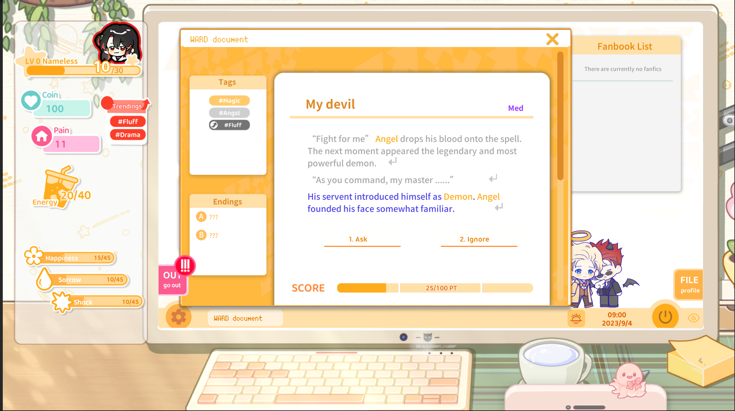 Sensei! I like you so much!  Game Screenshot