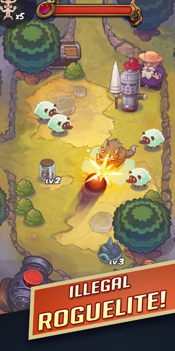 Screenshot 1 of Cannon Ballers - Roguelite - No Ads, No Lootboxes! .15