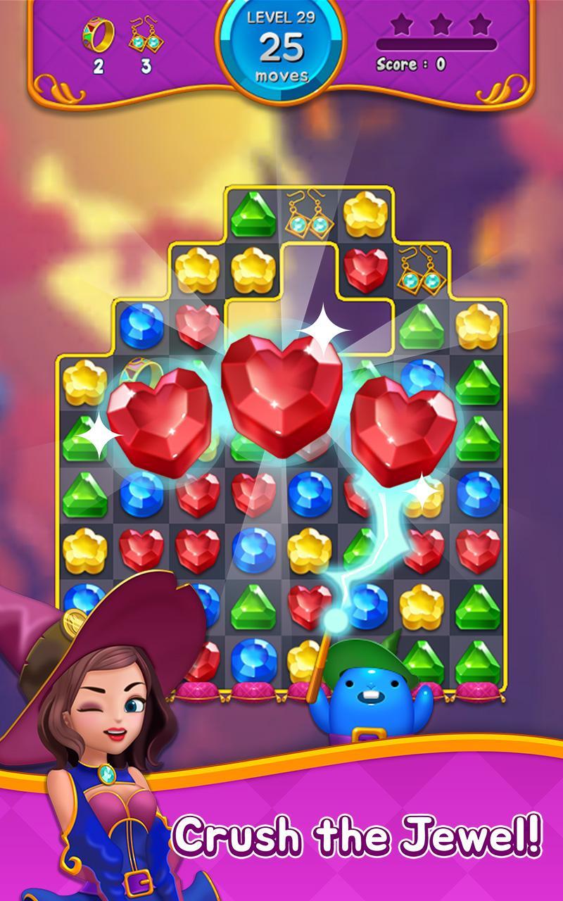Jewel Witch - Match 3 Game Game Screenshot
