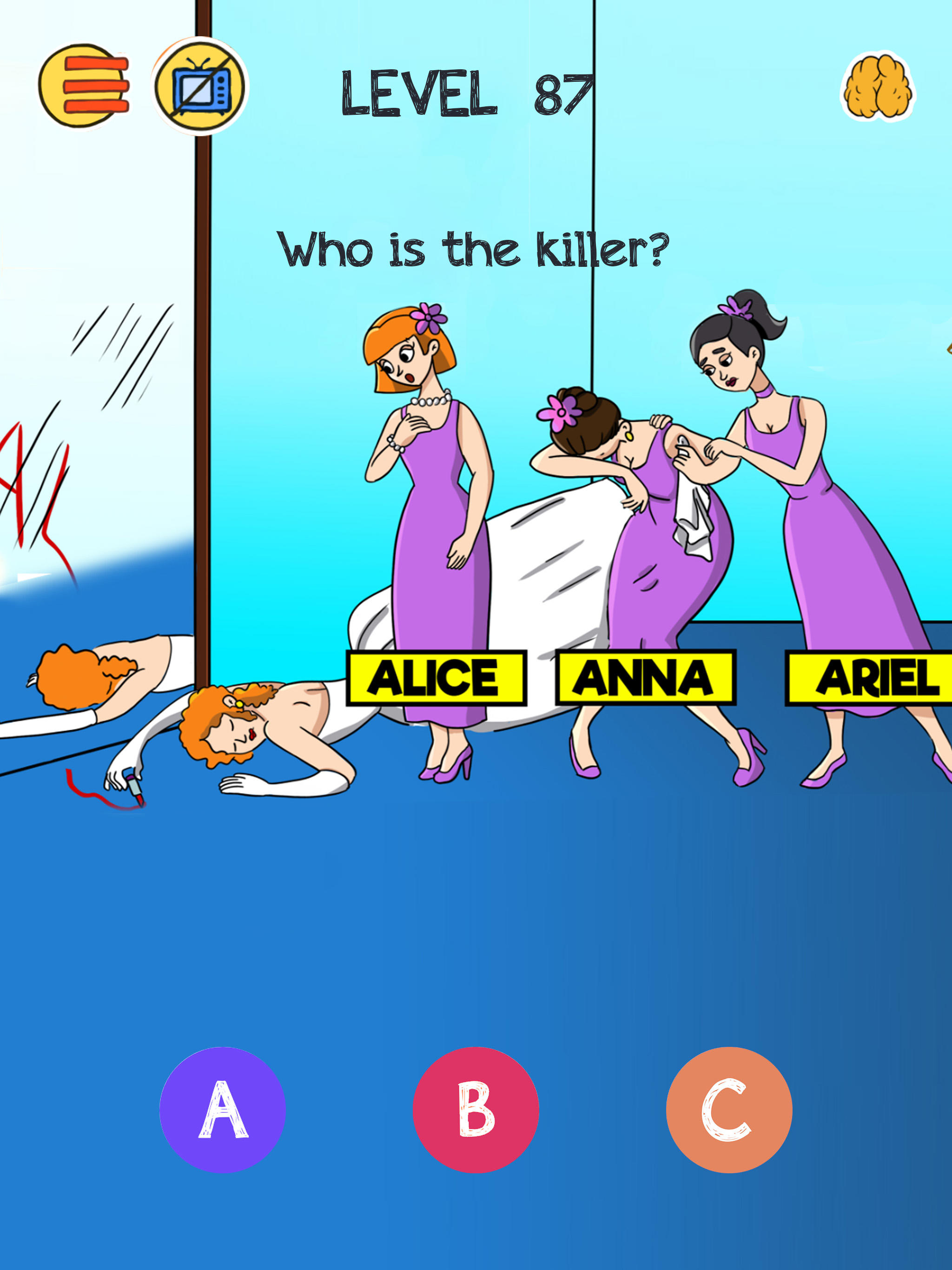 Brain Who? Tricky Riddle Tests Game Screenshot