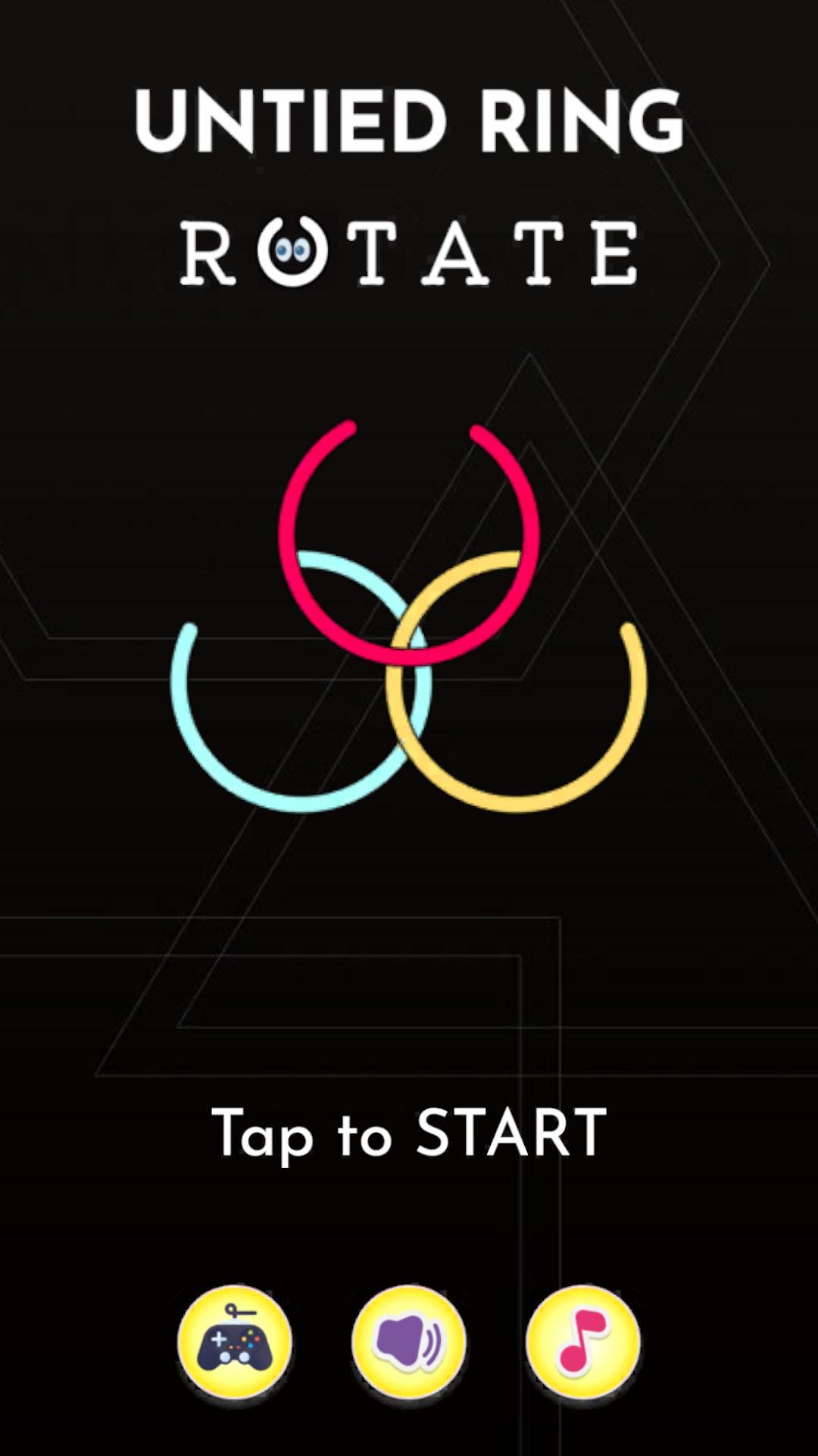 Untied Rings Rotate Game Screenshot