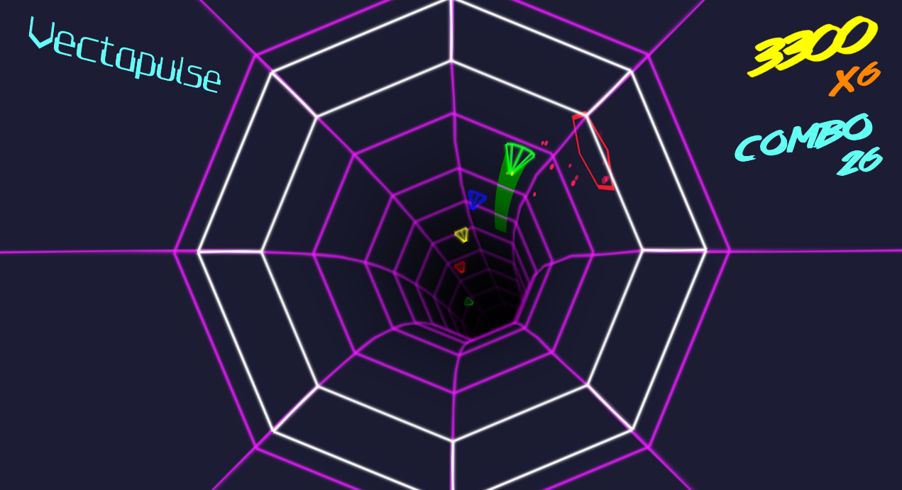 Vectapulse - retro rhythm game Game Screenshot