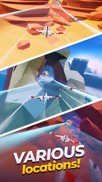 Sky Racing 3D: Plane race game Game Screenshot