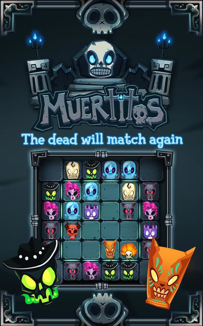 Muertitos a Matching Puzzle遊戲截圖