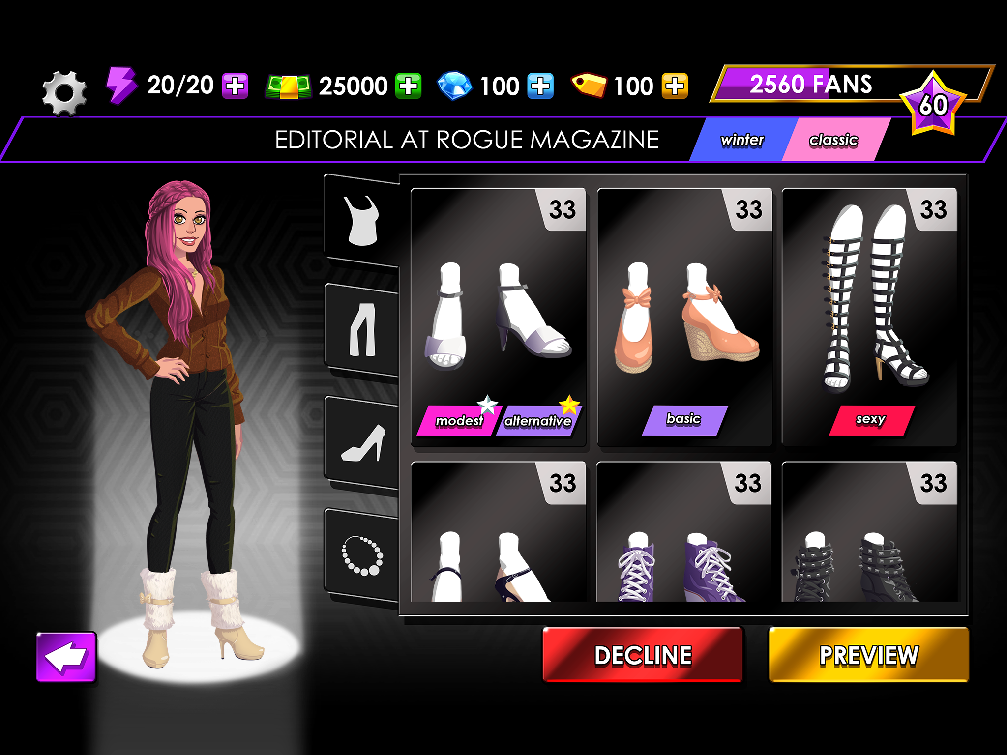 Fashion Fever: Dress Up Game ภาพหน้าจอเกม