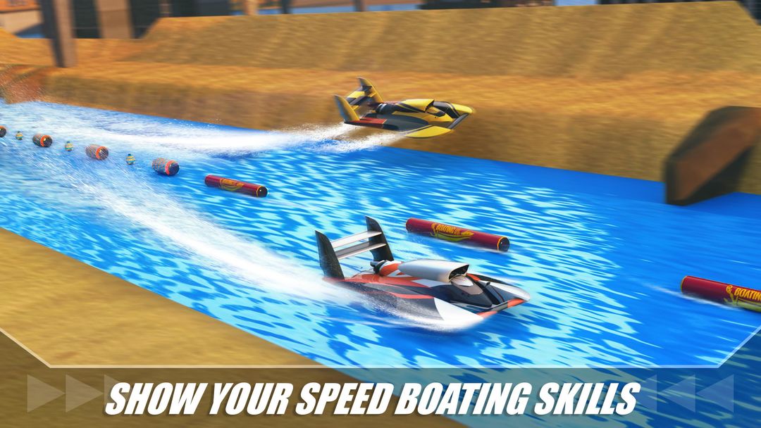Water Boat Racing Simulator 3D 게임 스크린 샷