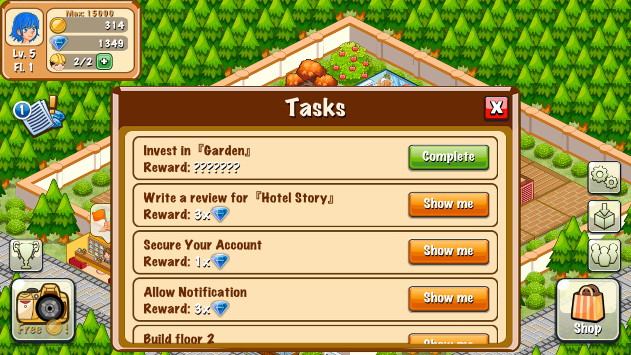 Cuplikan Layar Game Hotel Story: Resort Simulation