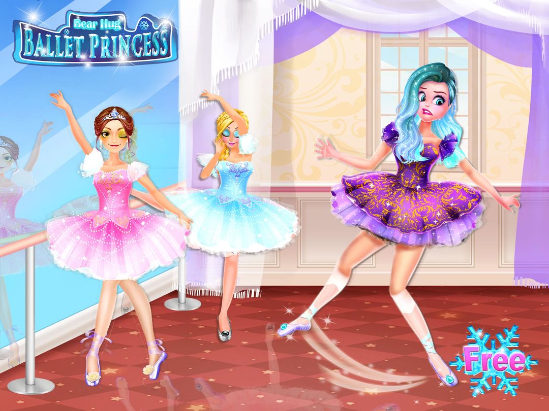 Ice Swan Ballet Princess Salon 게임 스크린 샷