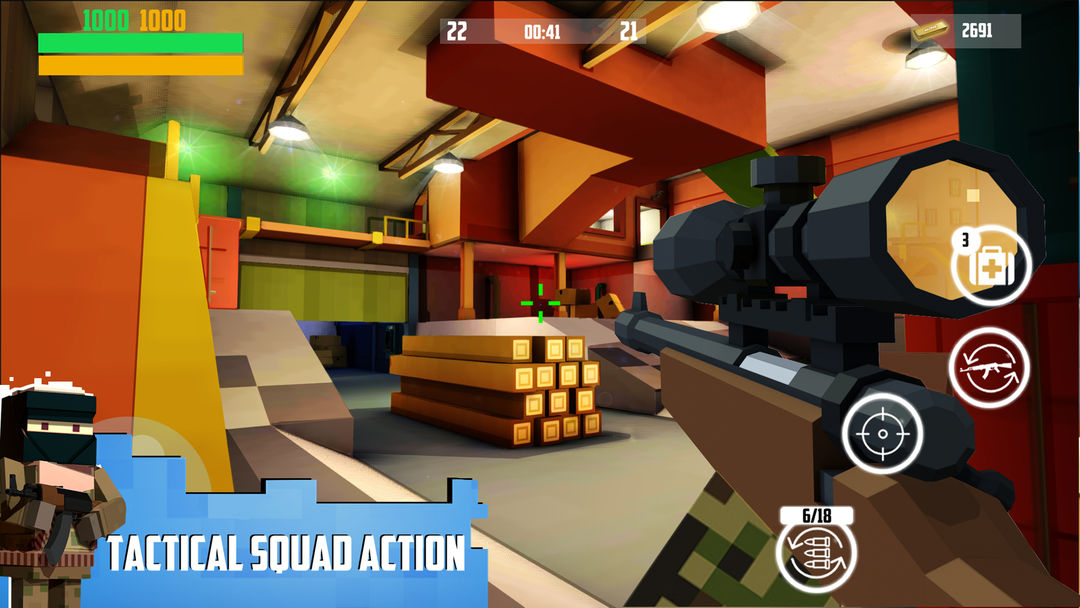 Screenshot of Block Gun 3D: FPS Shooter PvP