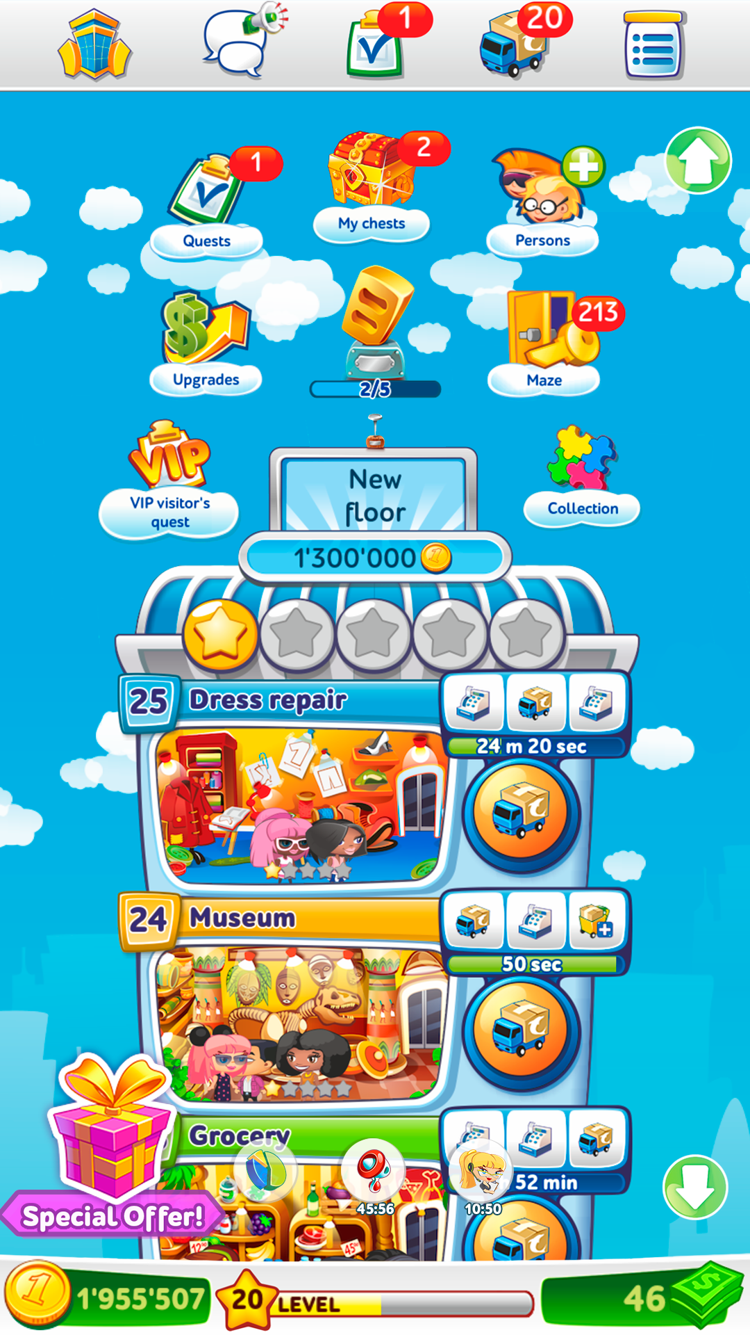 Pocket Tower－Hotel Builder Game Screenshot