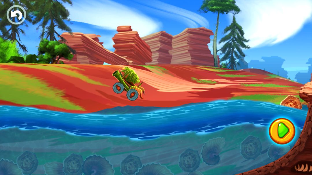 Screenshot of Prehistoric Run Racing