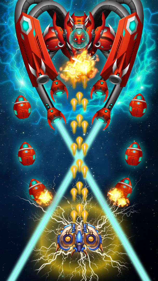 Sky Raptor: 비행기게임 - 우주슈팅게임 게임 스크린 샷